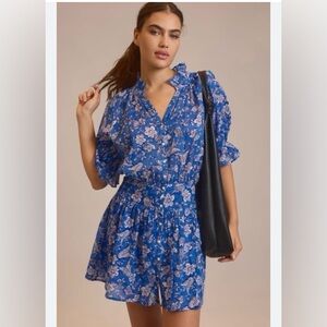 Sundry Blue Floral Dress Size 1
